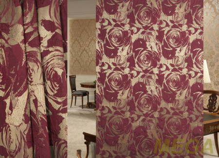 Ткани портьерные Многоцвет Жаккард RM R1655-col.22/300 P