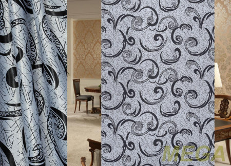 Ткани портьерные Жаккард Блэкаут ERT SBJ133-12/280 Bl