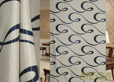 Ткани портьерные Жаккард Блэкаут JL BKJ-1062-120/280 Bl