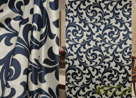 Ткани портьерные Жаккард Блэкаут JL BKJ1015-120/150 Bl