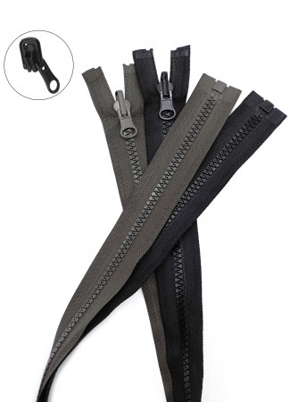 Молния трактор Т8 1 замок у/з бегунок перекидной LOGO 85см в Нальчике