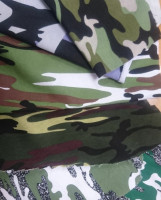 Полотно Футер 2 нитки набивной, 100% хлопок, 235гр, пачка(шир 180см) камуфляж