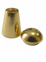 Концевик № 8377 &quot;колокольчик&quot; с заглушкой металлизированный (уп.1000шт)