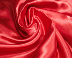 Атлас Сатин 100% п/эстер 100гр/м погон гладь (Красный 1664)