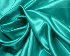 Атлас Сатин 100% п/эстер 100гр/м погон гладь (Бирюзовый)