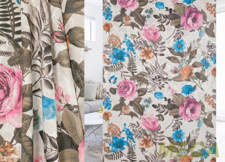 Ткани портьерные Печать Жаккард GL PP1089-1/150 P Pech