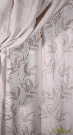 Ткани портьерные Вышивка Лен HH PD1570-1/280 LB