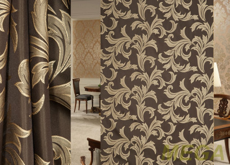 Ткани портьерные Рельеф Жаккард HM CK1701-37/140 PJak