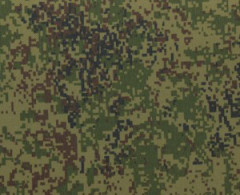 Ткань курточная Таслан 189Т WR/PU  Милки 100% п/э 110+/-10гр.м2 рул 100м кмф (D-5/T цифра зеленая)