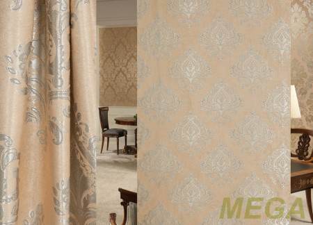 Ткани портьерные Жаккард Блэкаут HXN HF3341-27/280 BL