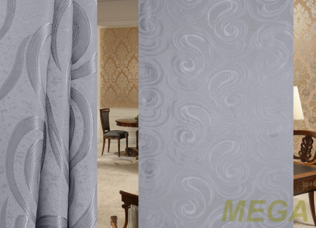 Ткани портьерные Однотон Жаккард HT5147-DARK GREY/150 P Jak