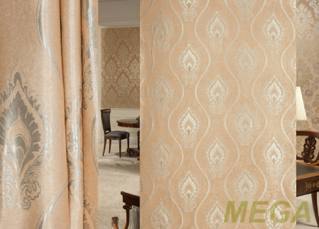 Ткани портьерные Жаккард Блэкаут HXN HF3323-27/280 BL