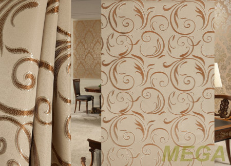 Ткани портьерные Рельеф Жаккард HT6307-148/150 P Jak