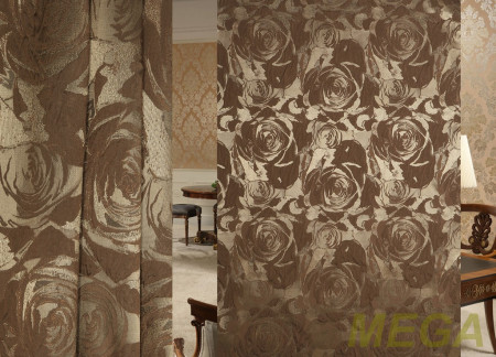 Ткани портьерные Многоцвет Жаккард RM R1655-col.27/300 P