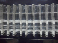 Шторная тесьма 60мм, №607-0 органза равномерная,4нитки  (кор.30шт по 50 метр)