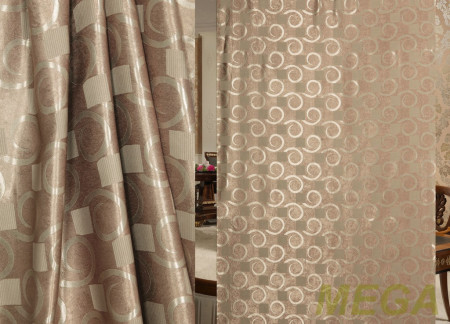 Ткани портьерные Жаккард Блэкаут JL BKJ-1312-12/280 Bl