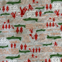 Полотно трикотажное Кулирка 30/1 набивная в рулоне  в Нальчике