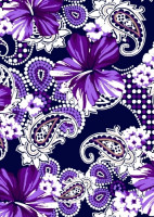 Полотно трикотажное Кулирка 30/1 Оп, набивная реактивная, 130гр, рулон(шир180см) 