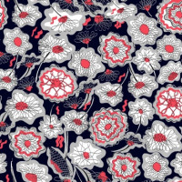 Полотно трикотажное Кулирка 30/1 набивная в рулоне  в Нальчике