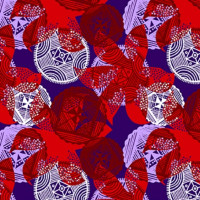 Полотно трикотажное Кулирка 30/1 набивная в рулоне  в Нальчике