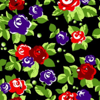 Полотно трикотажное Кулирка 30/1 набивная в рулоне  в Нальчике