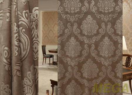 Ткани портьерные Однотон Бархат HLX D3-37/150 PB