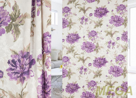 Ткани портьерные Печать Жаккард GL PP1060B-3/150 P Pech