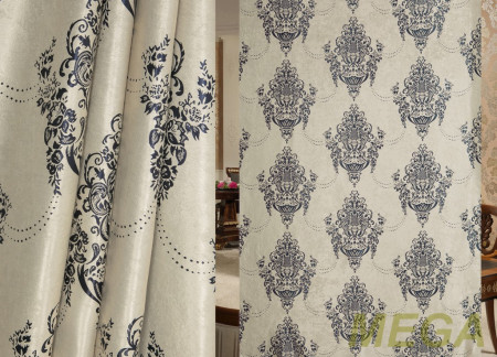 Ткани портьерные Жаккард Блэкаут JL BKJ-673-120/280 Bl